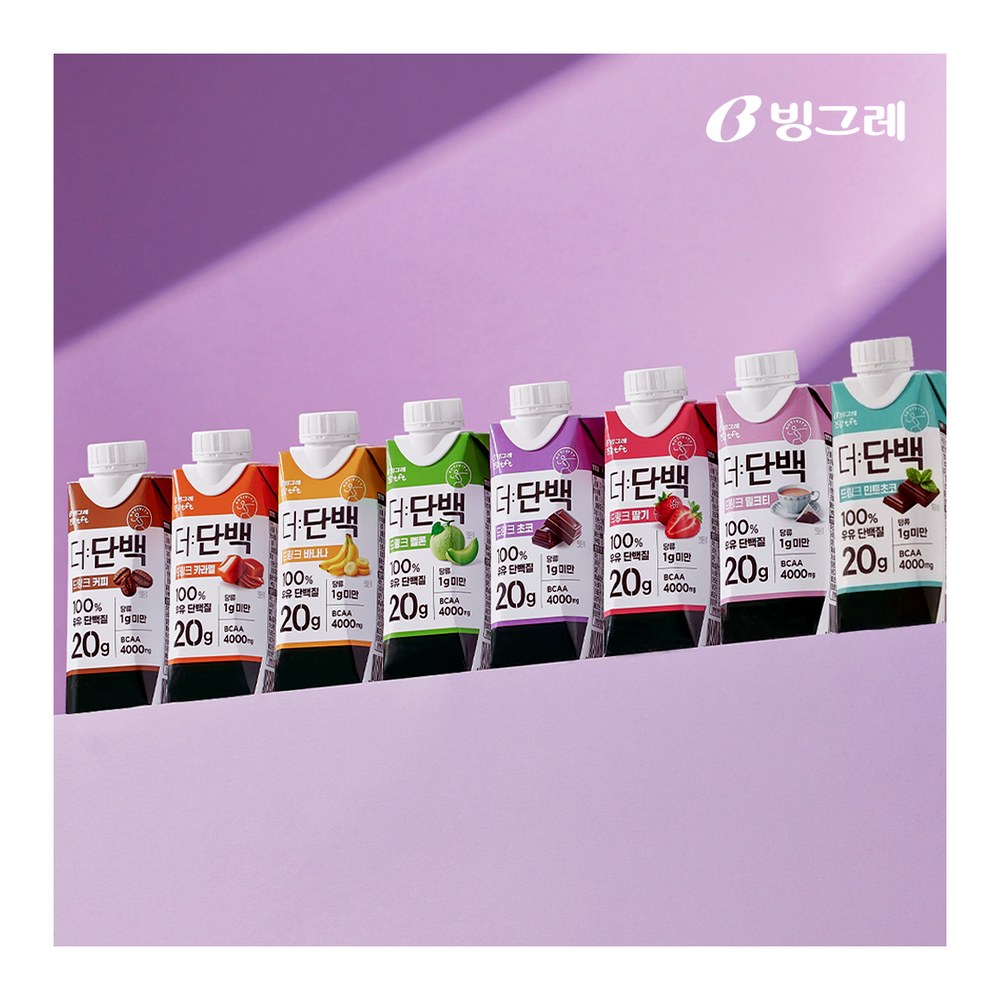 빙그레 더단백 250ml 6종 혼합 18개 단백질 음료