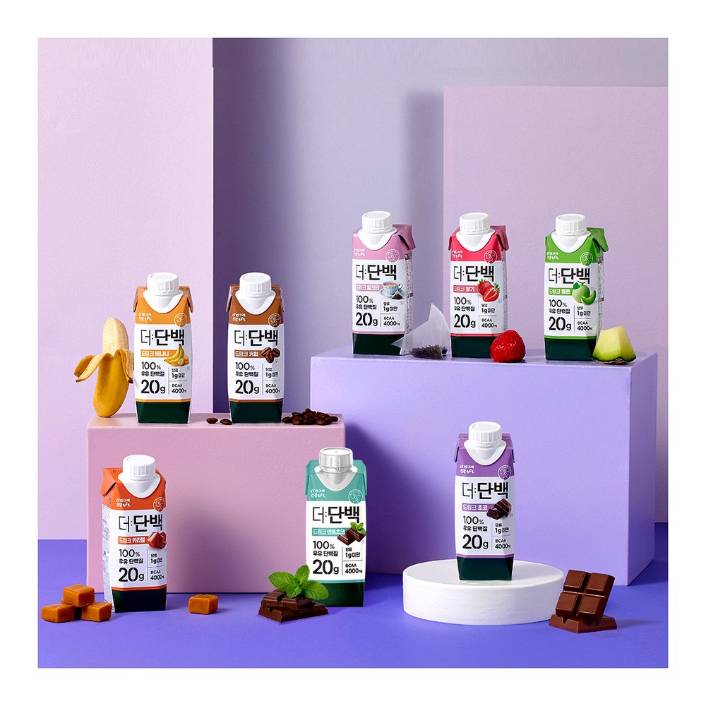 빙그레 더단백 250ml 6종 혼합 18개 단백질 음료