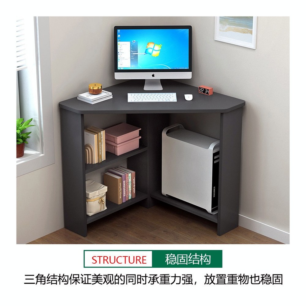 모서리 사이드 테이블 감성 원룸 꾸미기 자취 필수템 모퉁이 거실 활용 보조 탁자 흰색 A형 파티클보드 60x60x74cm