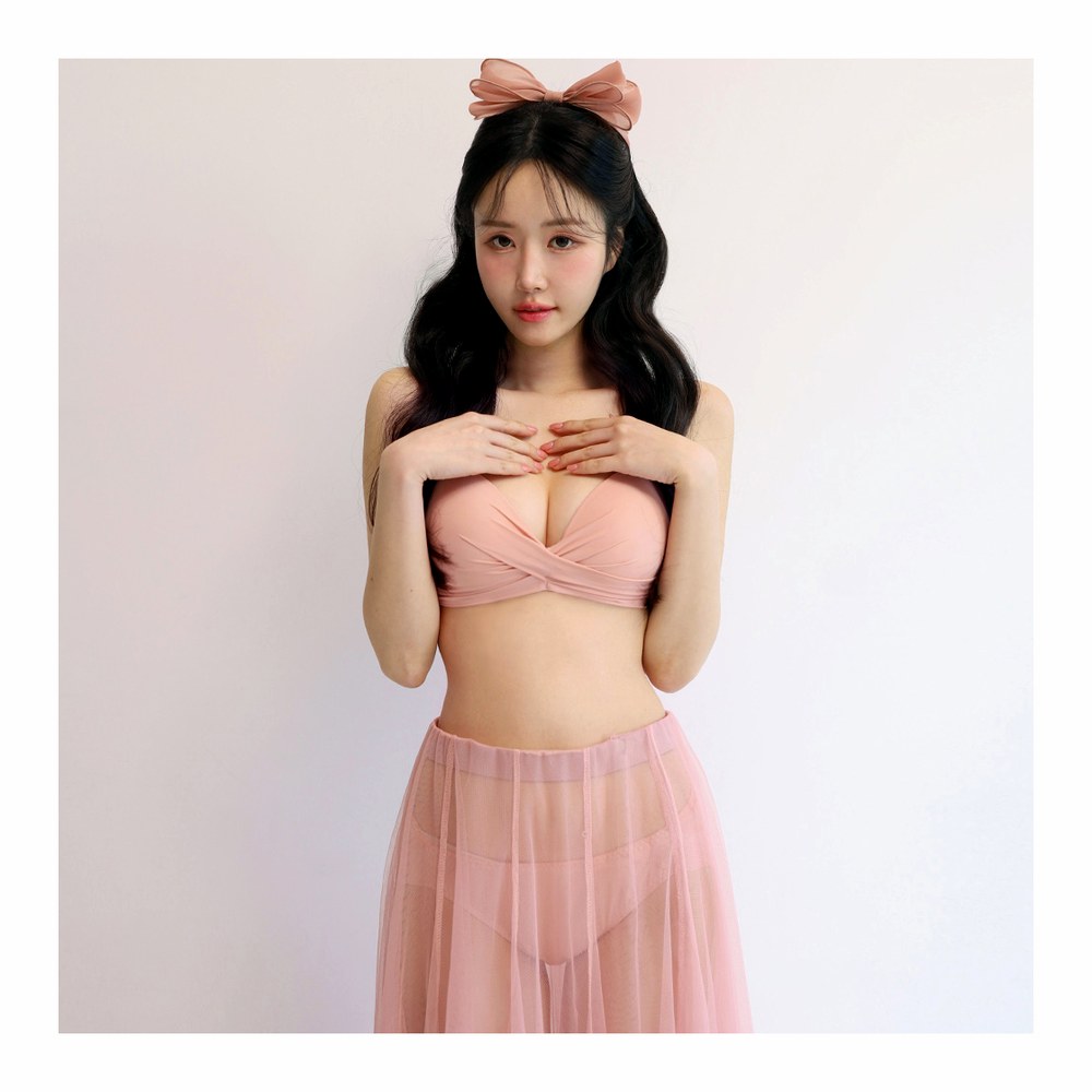 [N배송][슈퍼적립] 크라시앙 메리미 꼬임 볼륨브라팬티세트 노와이어 리본 뽕브라 여자속옷 노와이어 볼륨브라