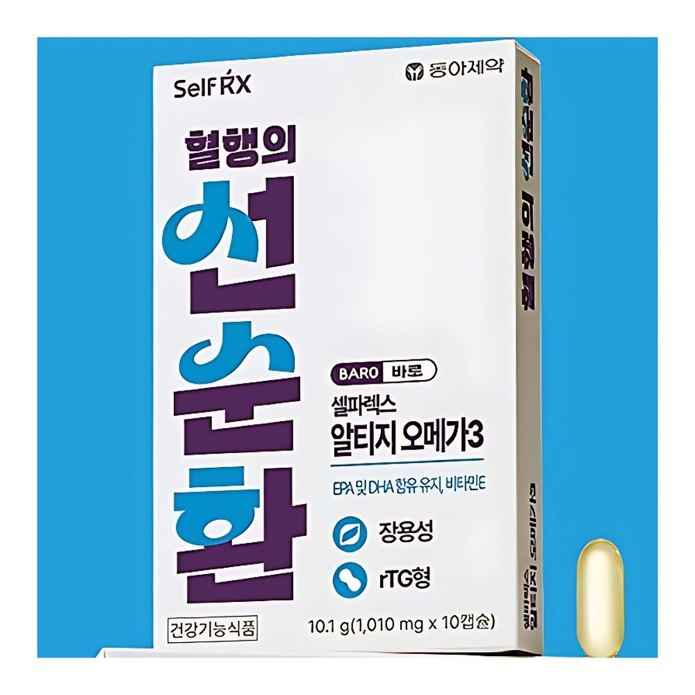 동아제약 셀파렉스 바로 알티지 오메가3, 1010mg, 10캡슐, 10박스
