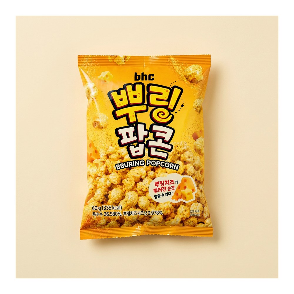 Bhc 뿌링팝콘, 60g, 12개
