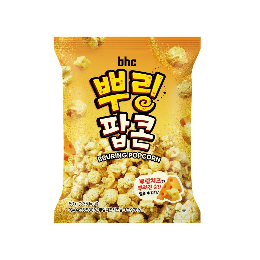 Bhc 뿌링팝콘, 60g, 12개