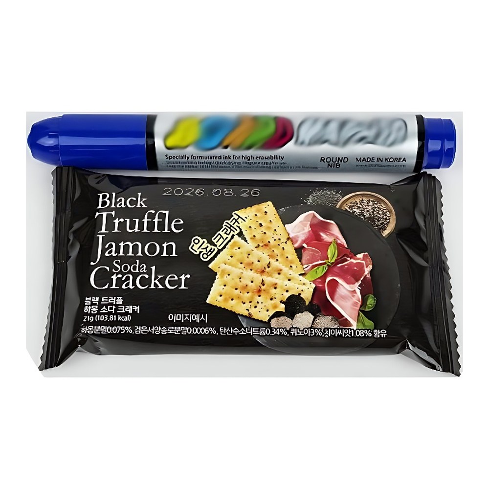 블랙 트러플 하몽 소다 크래커, 84g, 6팩