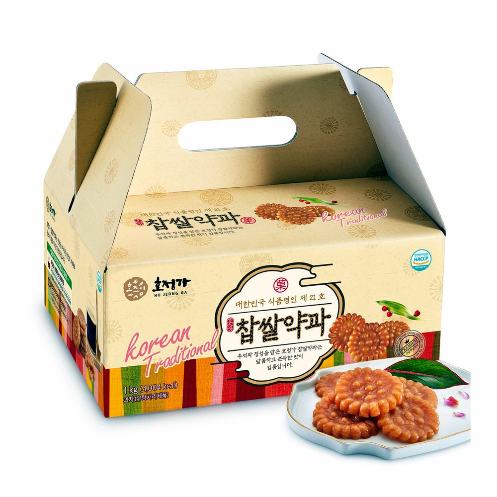 호정가 찹쌀약과 세트, 1kg, 1박스
