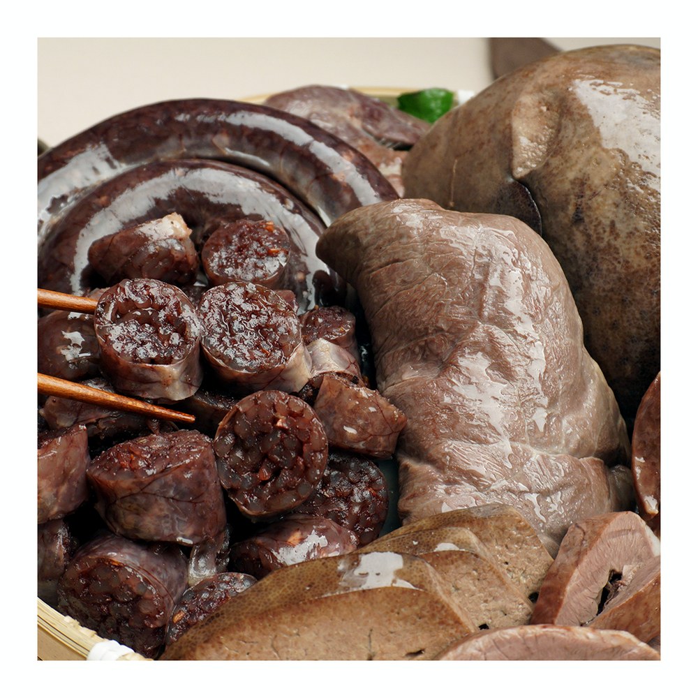 맛팜 옛고을 찰순대, 400g, 1개 + 푸짐한 내장 모둠, 500g, 1개
