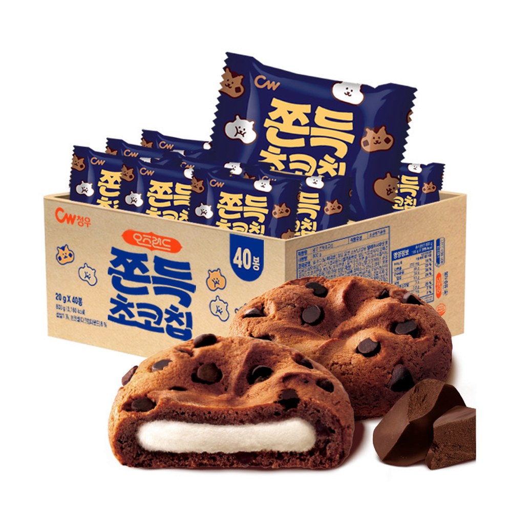 청우 쫀득초코칩, 800g, 1개