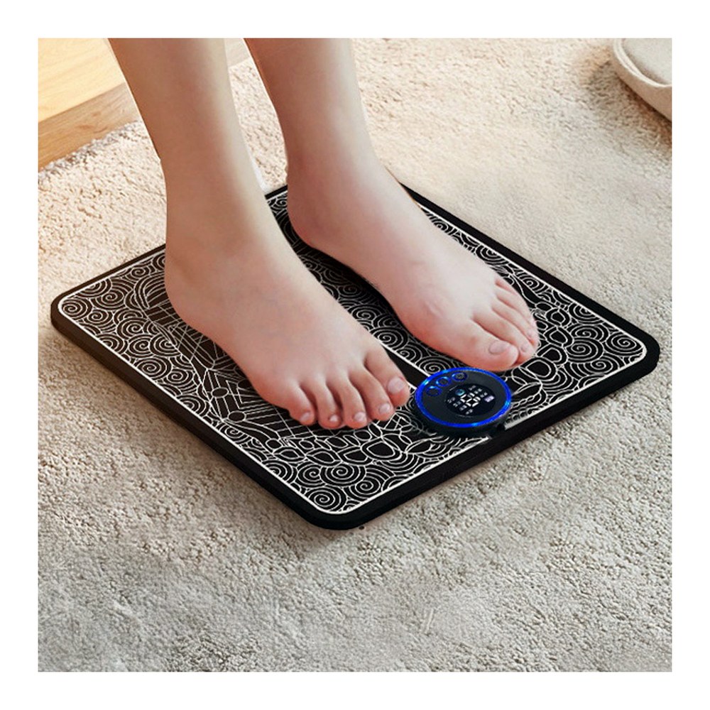 EMS 스마트 발 마사지기, 리모컨 포함, 블랙, 1개