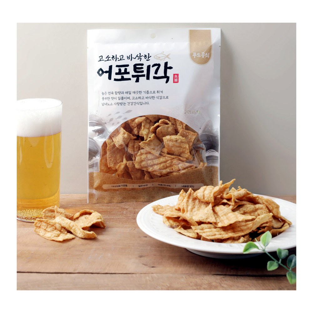 푸드공식 오리지널 어포튀각, 90g, 4개