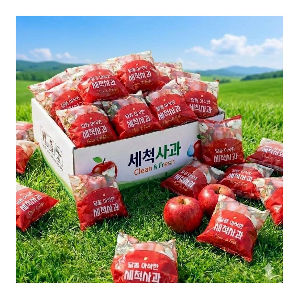 홍로 세척사과, 16-25과 내외, 3kg, 1박스