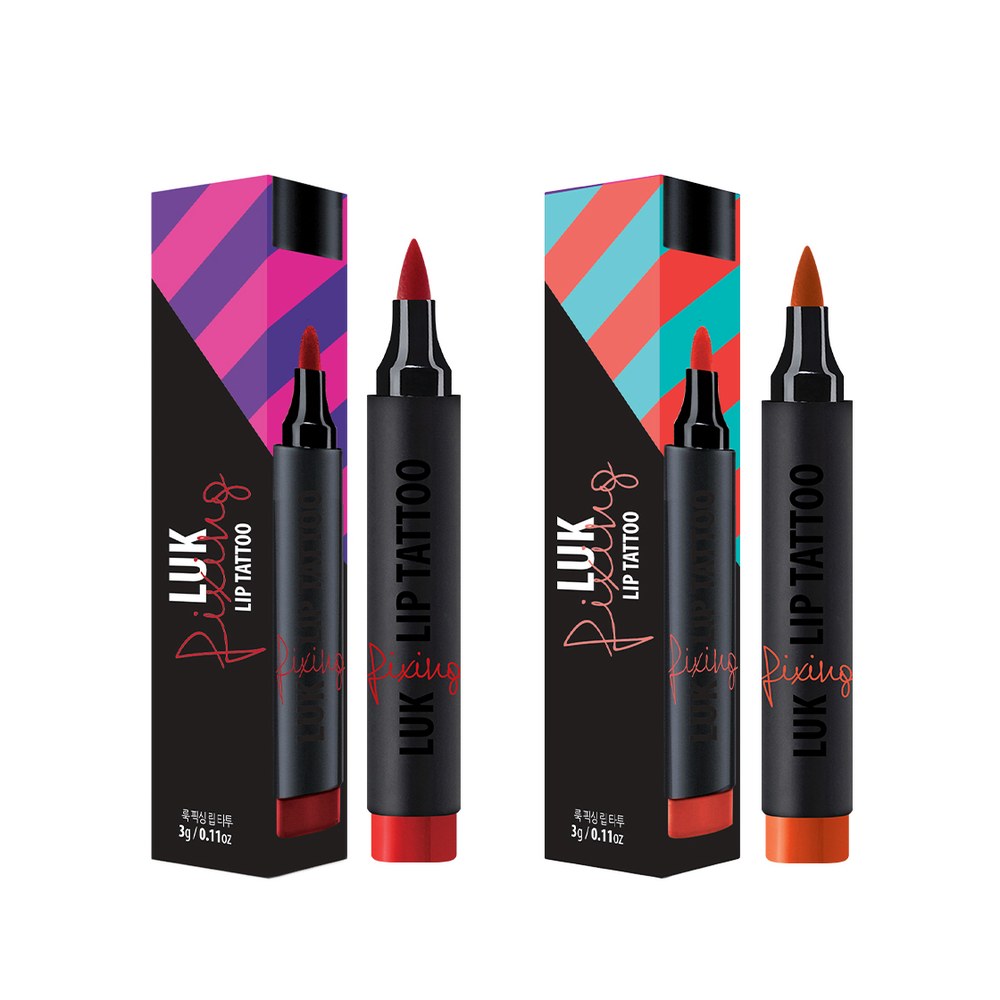 룩픽스 립타투, 레드, 3ml, 1개