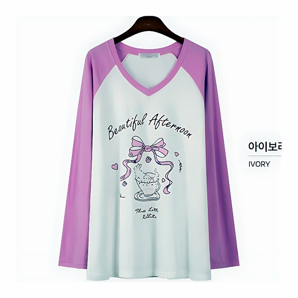 에스티아 소피 나그랑 티셔츠 8893, 라벤더, L