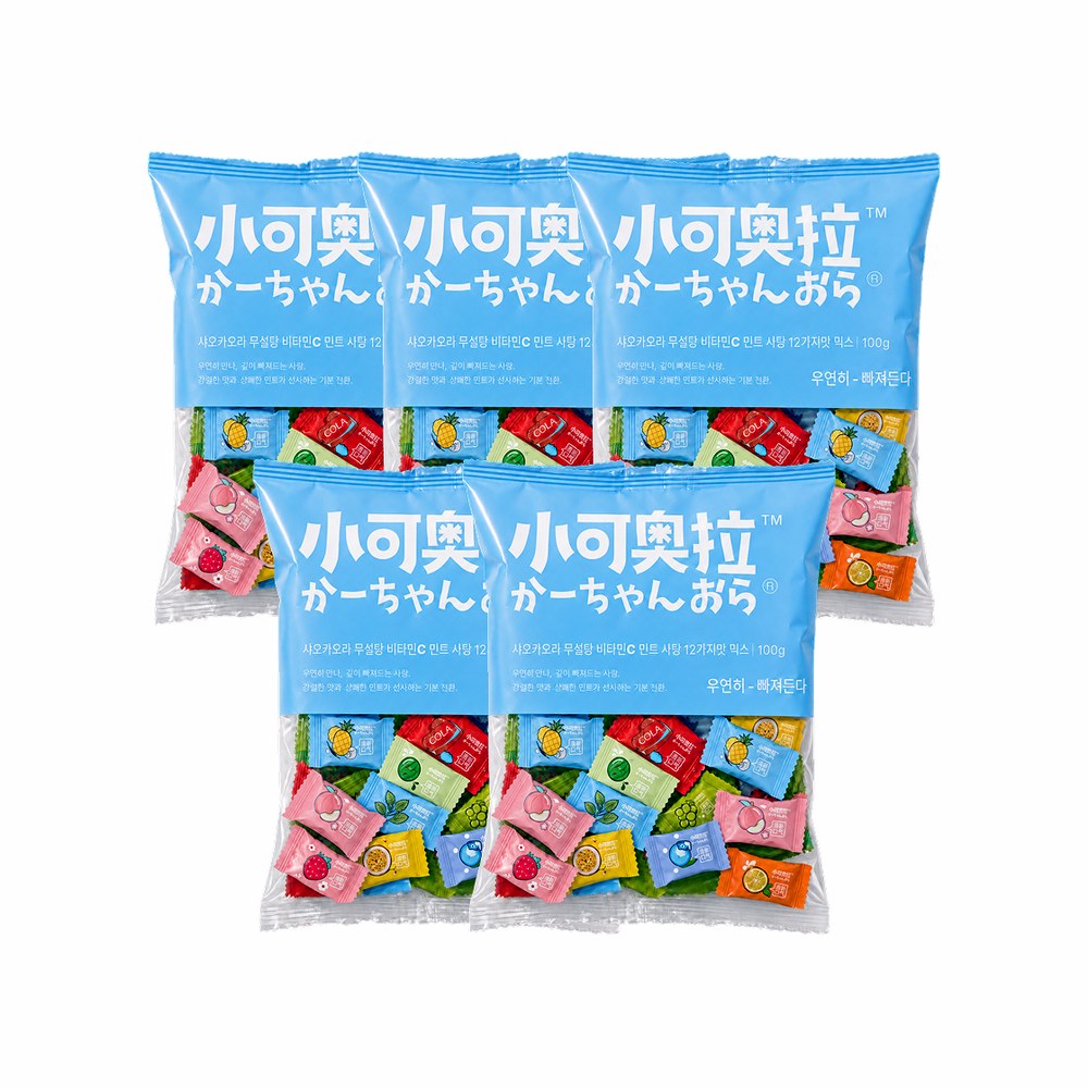 샤오커오라 비타민C 종합사탕, 100g, 5개