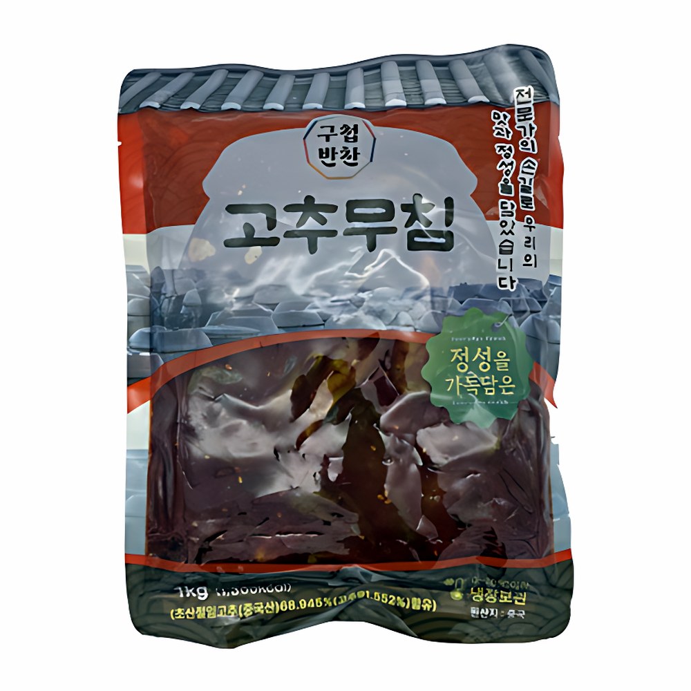 구첩반찬 양념고추무침, 1kg, 1개