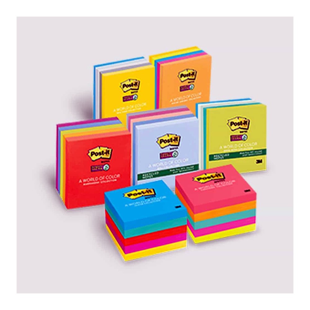 3M 포스트잇 점착메모, 76x76mm, 5패드, 1개