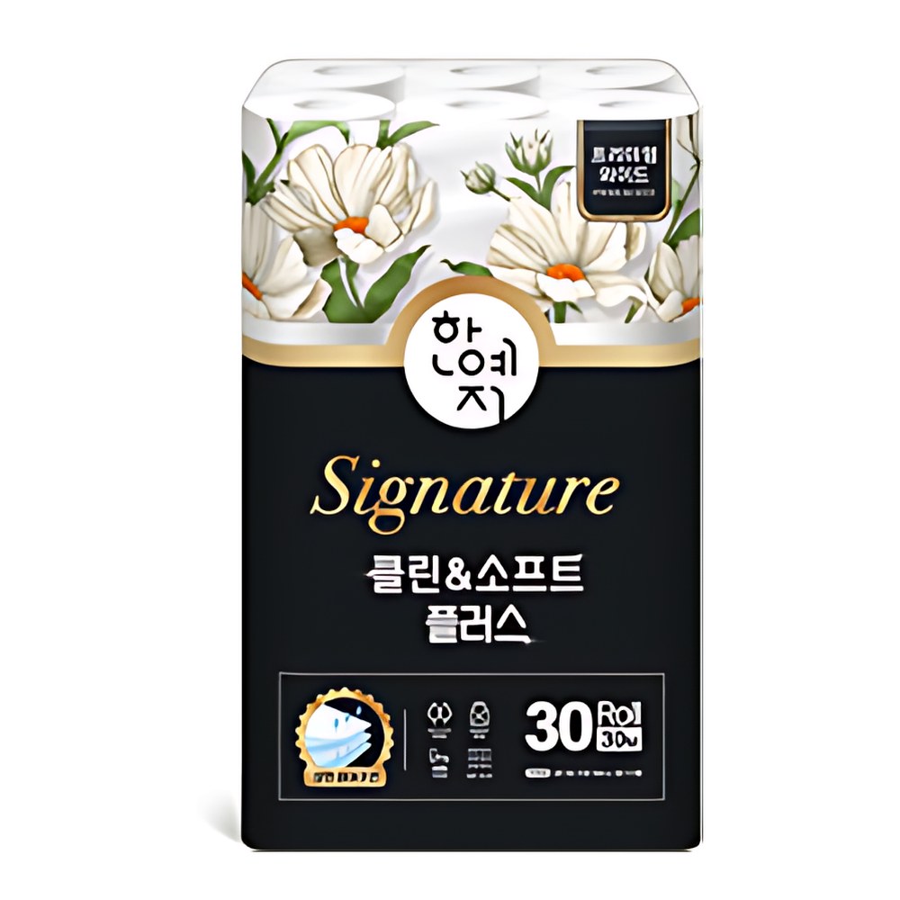 한예지 페르니 도톰 순수 3겹 화장지, 30m, 30롤입, 2개