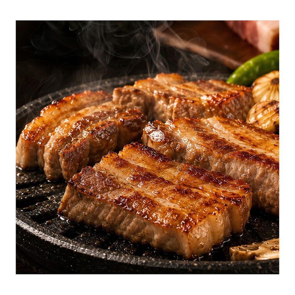 흑돼지 일품삼겹, 구이용, 1kg, 1팩