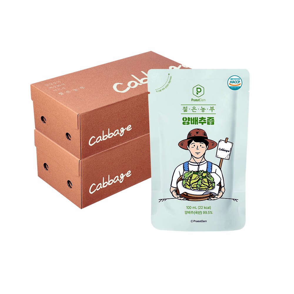 푸릇담 젊은농부 양배추즙, 100ml, 30팩