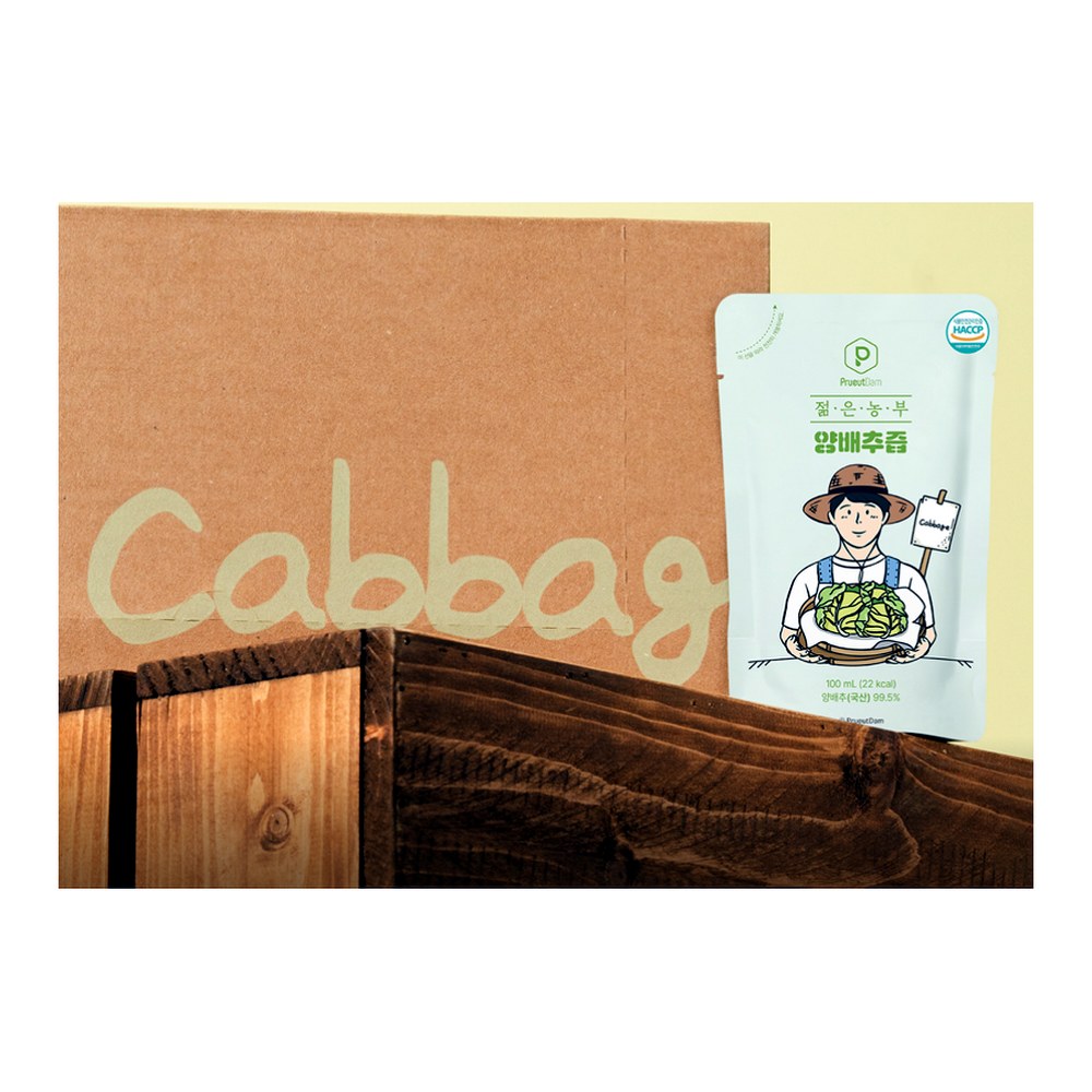 푸릇담 젊은농부 양배추즙, 100ml, 30팩