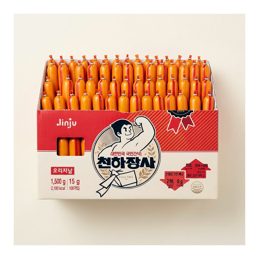 진주햄 천하장사 오리지널, 15g, 100개입, 1개