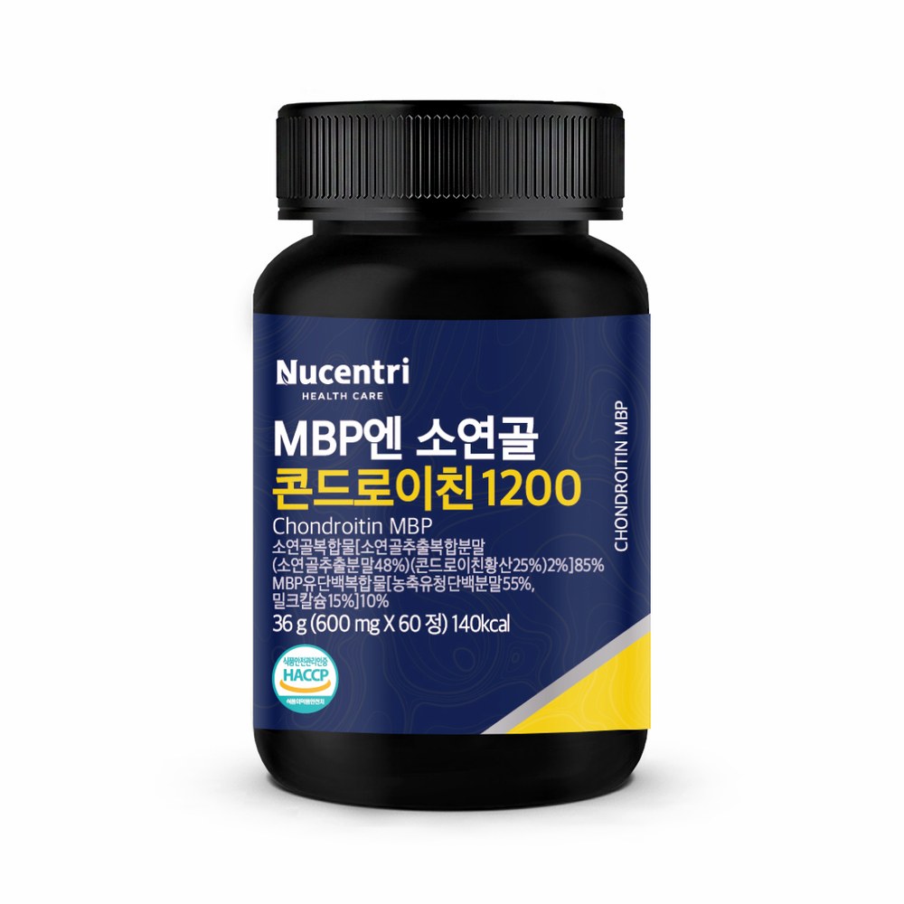 뉴센트리 MBP엔 소연골 콘드로이친 1200, 600mg, 60정, 6개