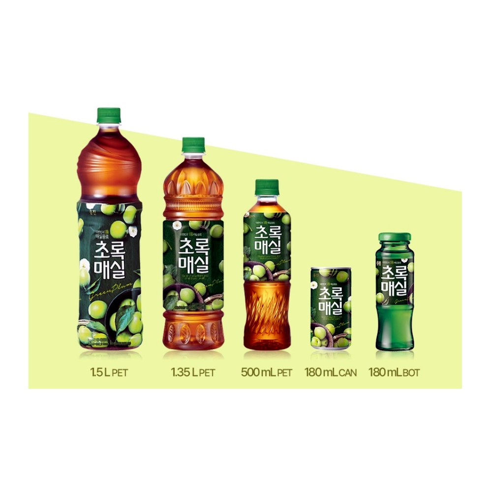 초록매실 스파클링 제로, 350ml, 20개