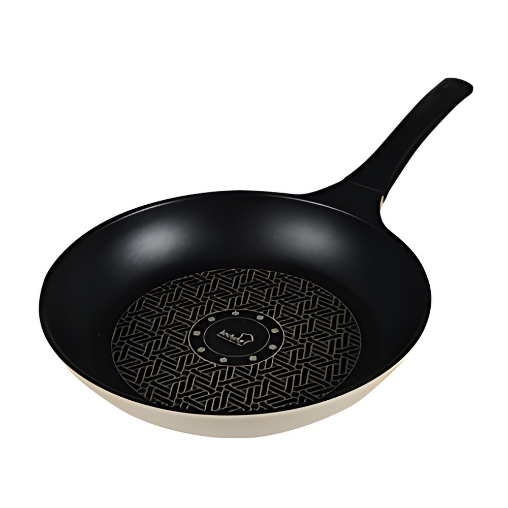 콕스타 아델라 IH 인덕션 겸용 티타늄 코팅 주물 깊은후라이팬, 내추럴, 24cm, 1개