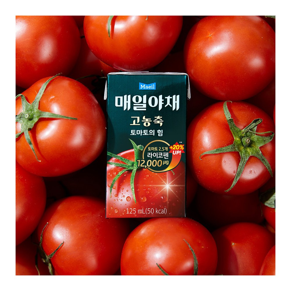 매일야채 고농축 토마토의 힘, 125ml, 24개