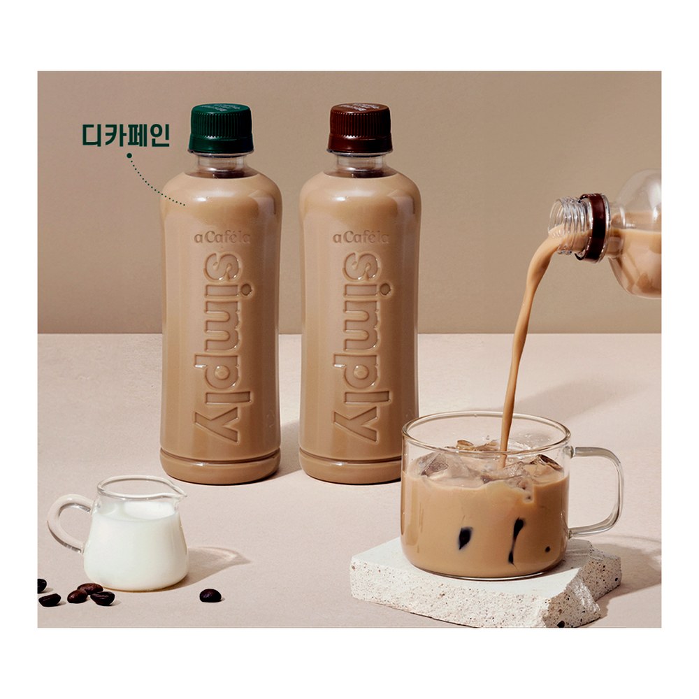 빙그레 아카페라 심플리, 디카페인 아메리카노, 400ml, 20개