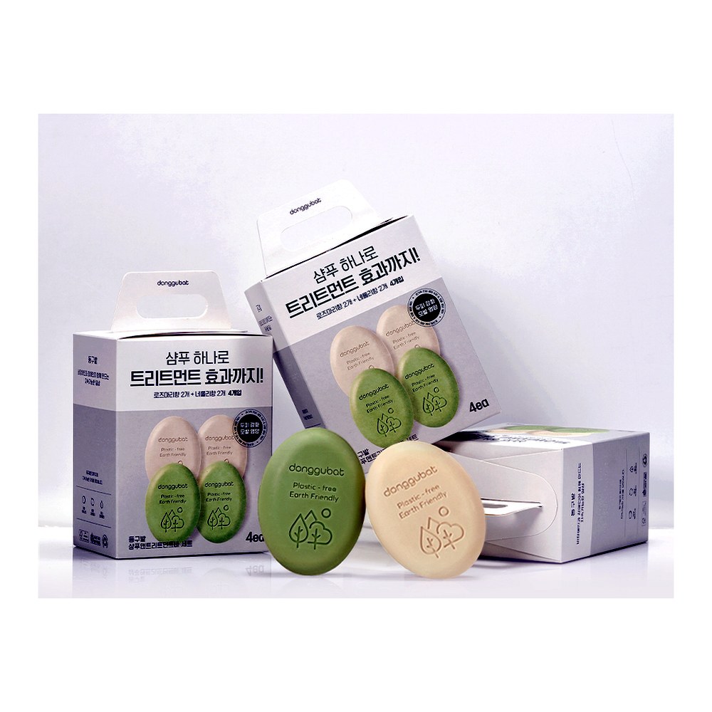 동구밭 샴푸 앤 트리트먼트바 세트, 로즈마리향 100g 2개 + 네롤리향 100g 2개, 4개