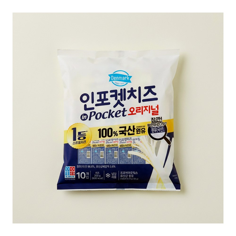 동원 덴마크 인포켓치즈 오리지널, 20g, 30개 인포켓치즈