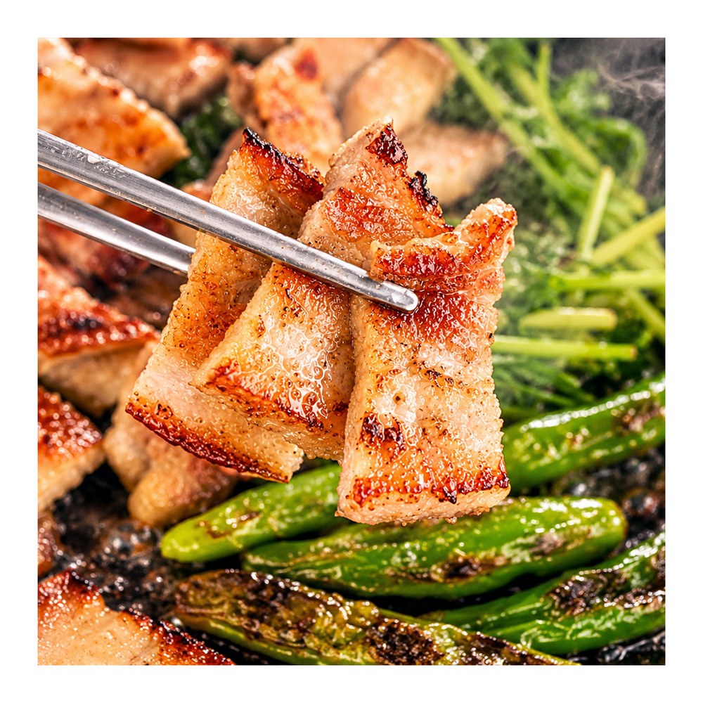 육중대 듀록 흑돼지 삼겹살, 500g, 4개