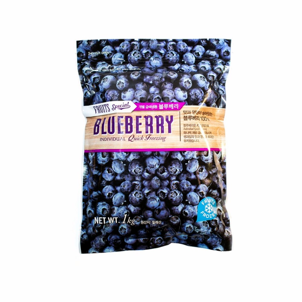 이랜드팜앤푸드 냉동 블루베리, 칠레산, 1kg, 5개