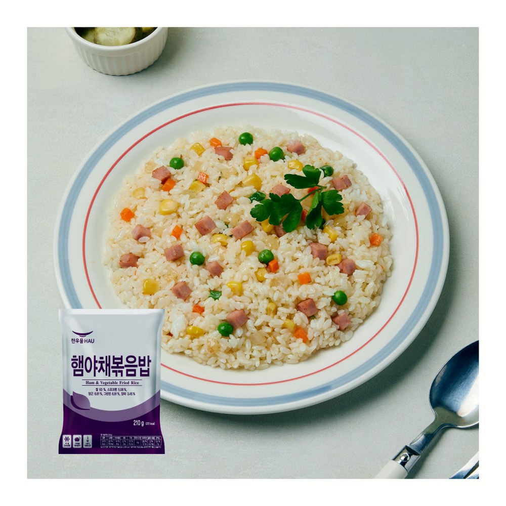 한우물 햄야채 볶음밥, 210g, 10개