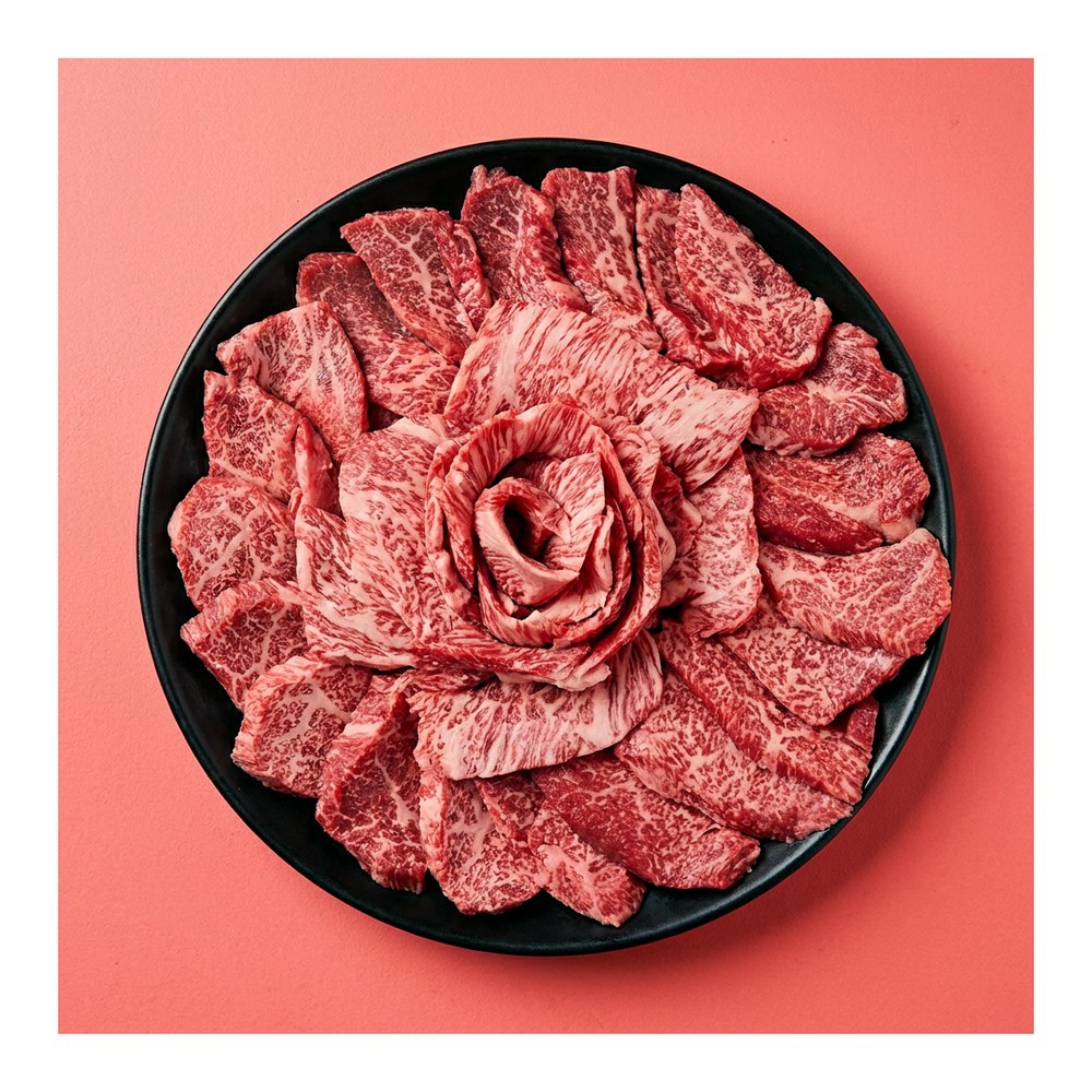 한우 투뿔 모둠, 구이용, 600g, 1개