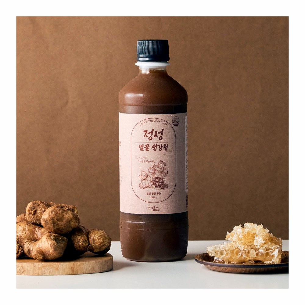 오가닉프렌즈 정성 벌꿀 생강청, 620g, 1개