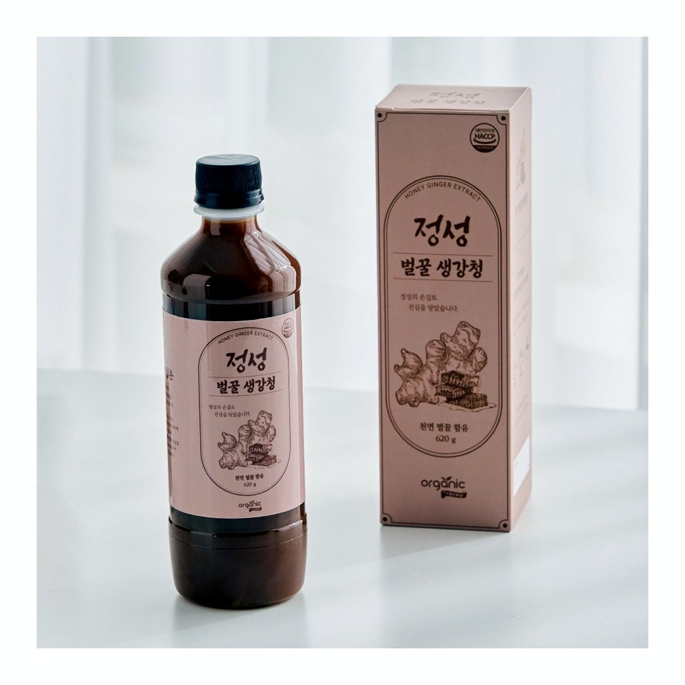 오가닉프렌즈 정성 벌꿀 생강청, 620g, 1개