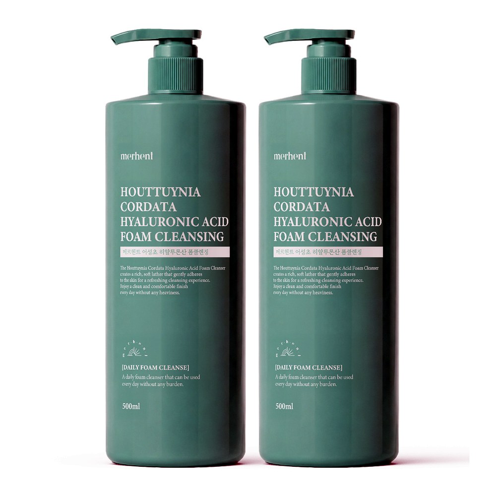 메르헨트 어성초 히알루론산 폼클렌징, 500ml, 2개