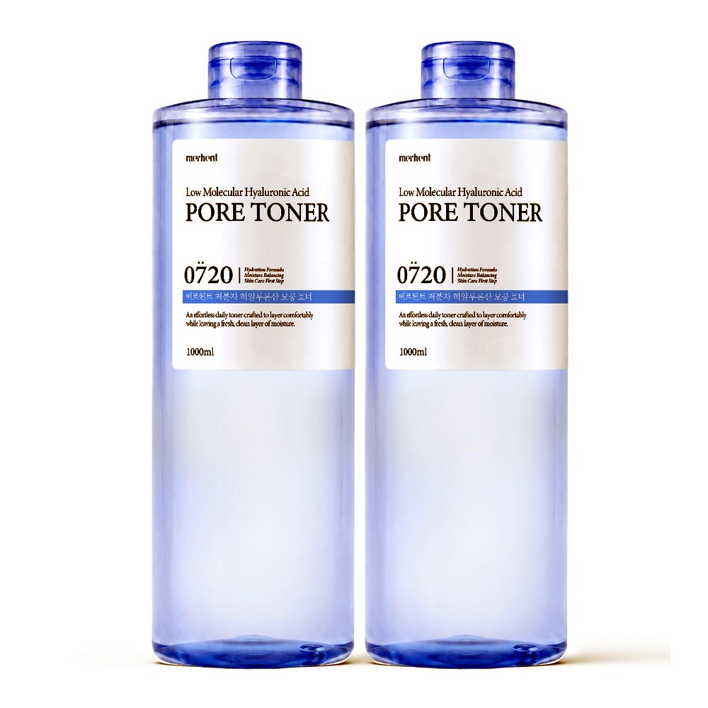 메르헨트 저분자 히알루론산 모공 토너, 1000ml, 2개
