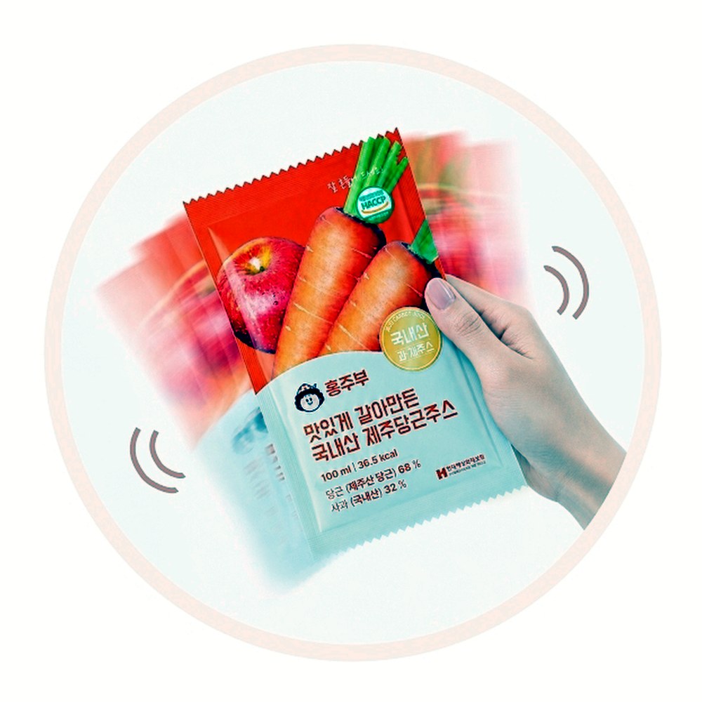 홍주부 제주당근주스, 100ml, 60개