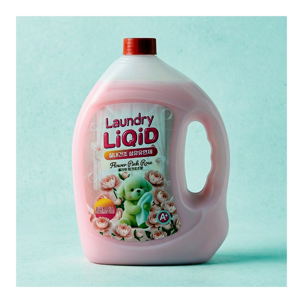 리퀴드 핑크로즈 섬유유연제, 2.5L, 4개