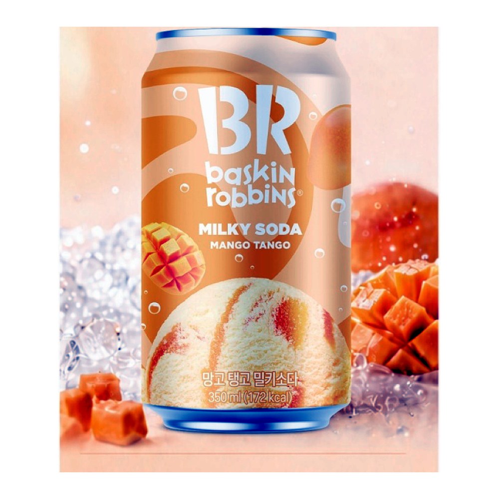 배스킨라빈스 망고탱고 밀키소다, 350ml, 12개