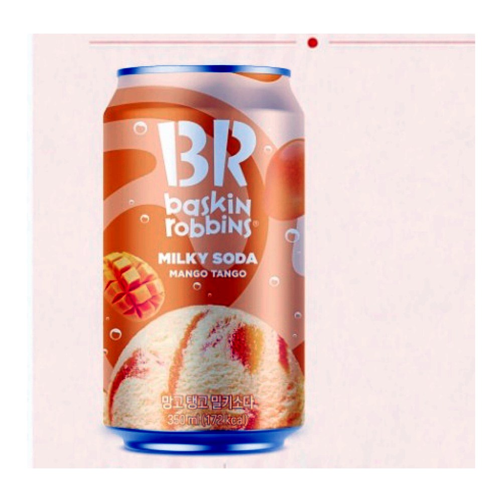 배스킨라빈스 망고탱고 밀키소다, 350ml, 12개