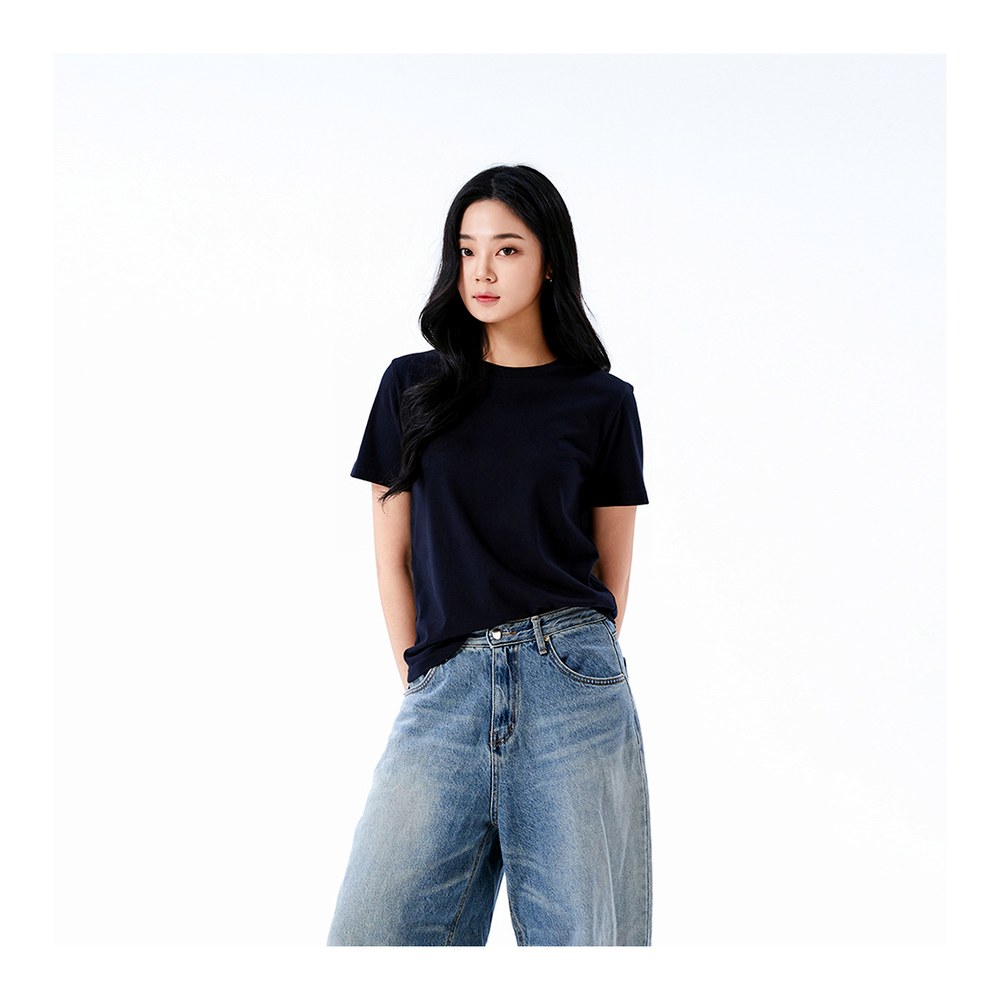 플라바 흰색면티 남자흰티 무지티 목안늘어나는 반팔티 비침없는 안비치는 빅사이즈