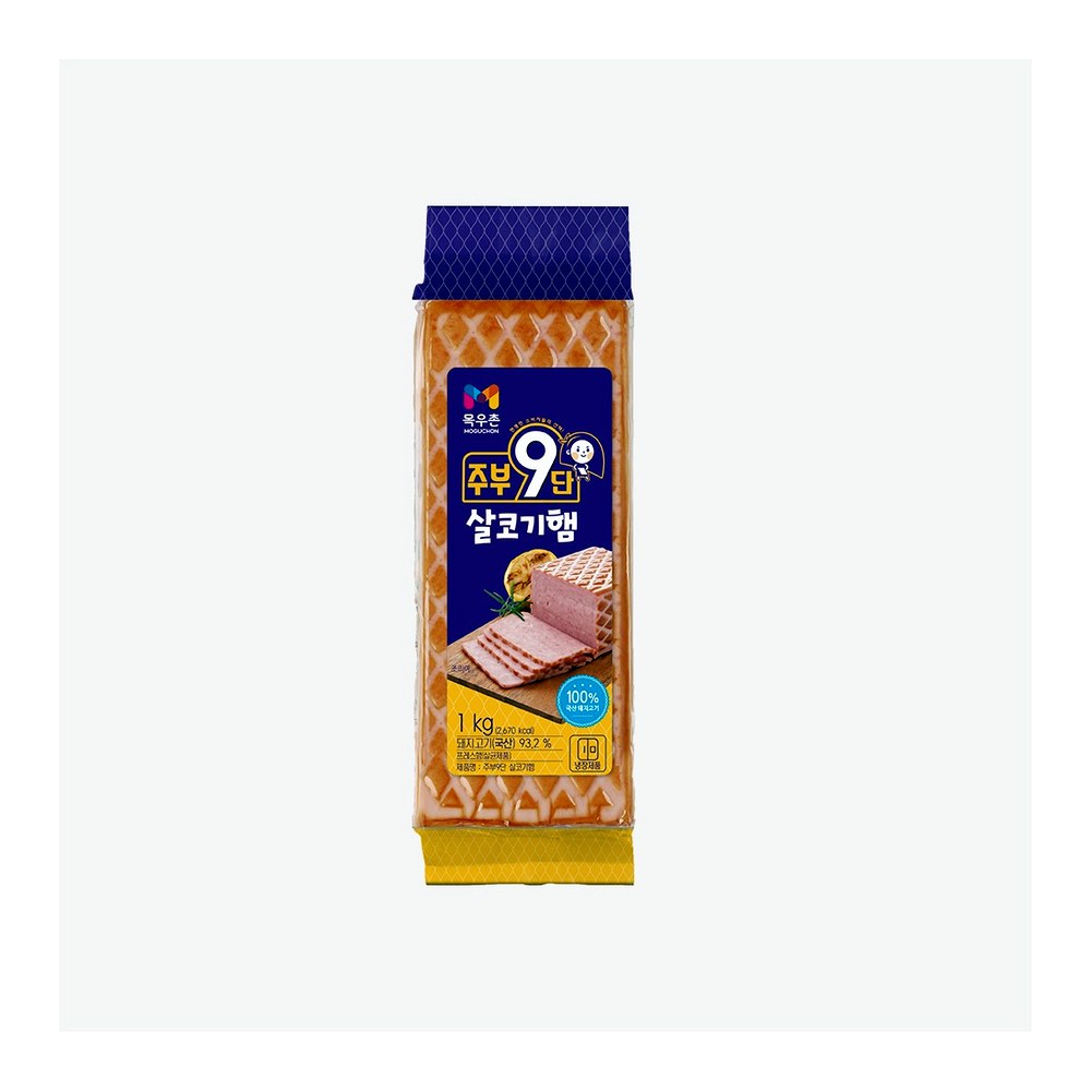 목우촌 주부9단 살코기햄, 1kg, 3개