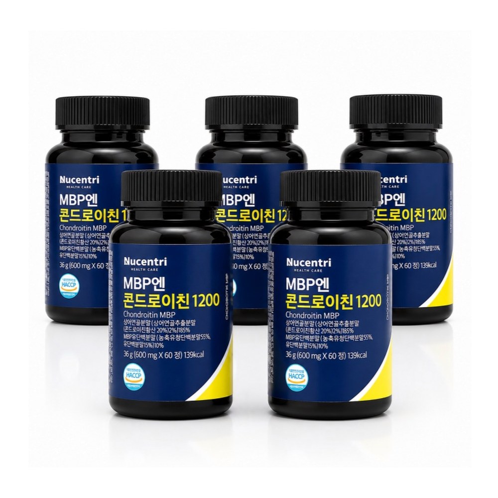 뉴센트리 MBP엔 콘드로이친 1200, 600mg, 60정, 6개