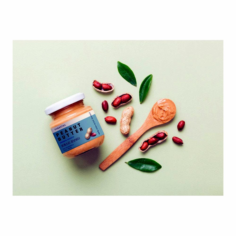포레스티 국내제조 땅콩버터, 무첨가, 무가당, 무설탕, 450g, 2개