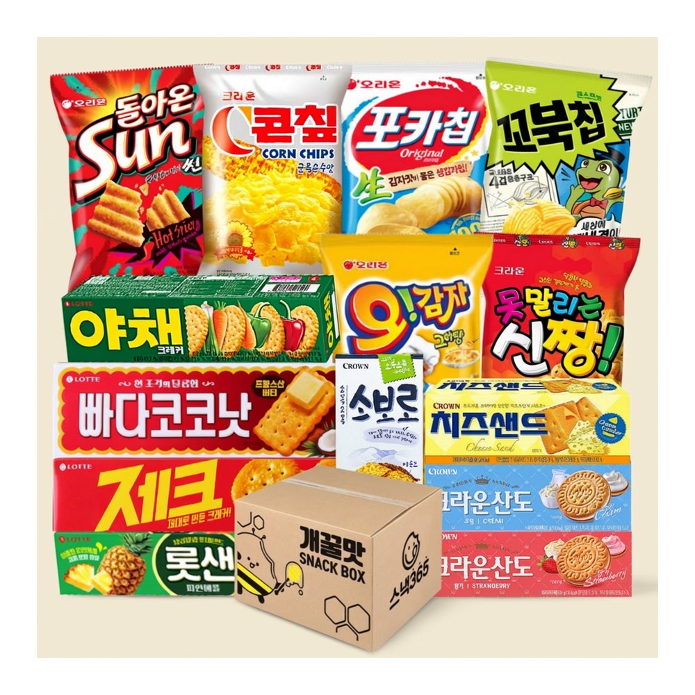 인기과자 14종 올인원 세트, 1개 과자 선물세트