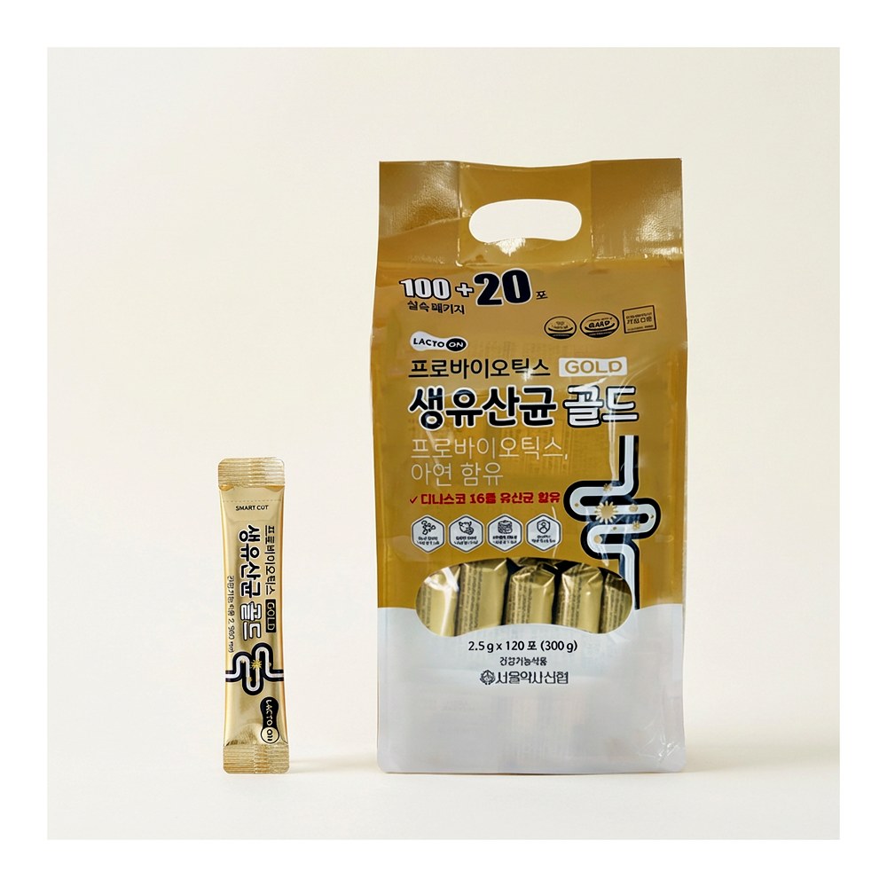 서울약사신협 프로바이오틱스 생유산균 골드, 2.5g, 120포, 2개