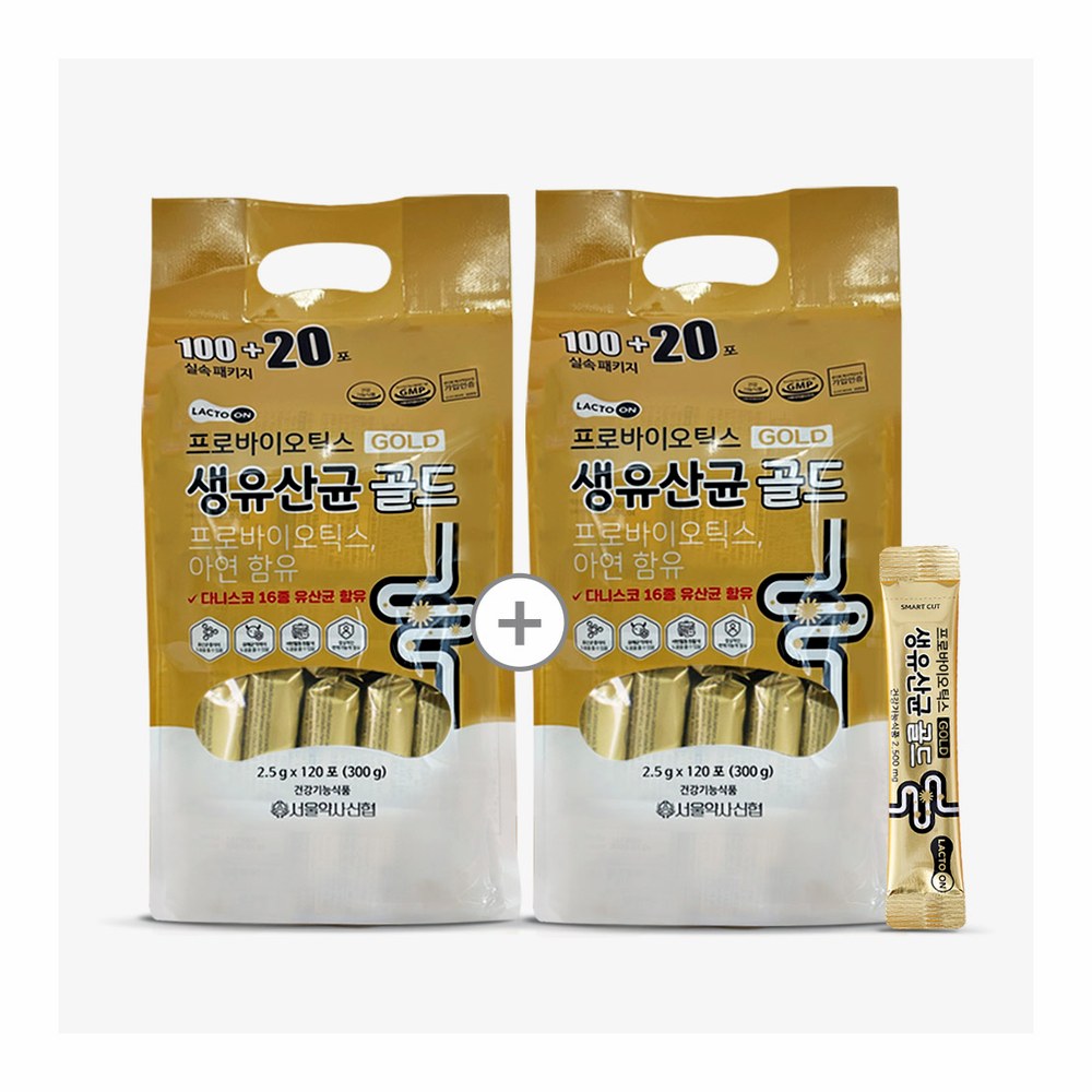 서울약사신협 프로바이오틱스 생유산균 골드, 2.5g, 120포, 2개